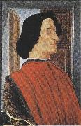 Portrait of Giuliano de'Medici (mk36) Sandro Botticelli